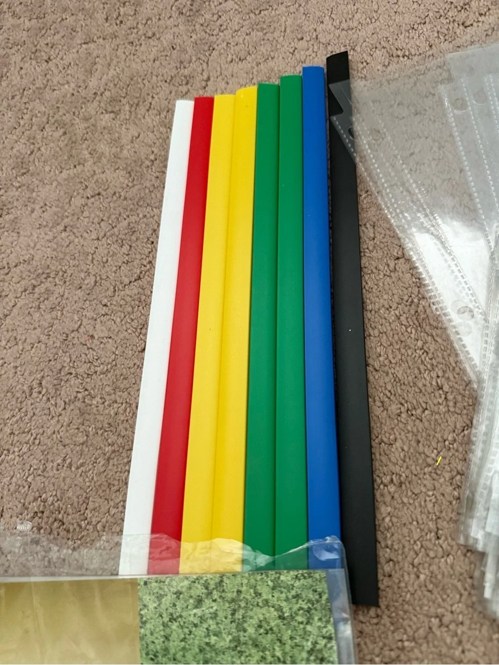 Lot of Assorted Binder Sheets, Covers, Grips | Office Supplies